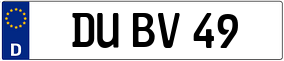 Truck License Plate
